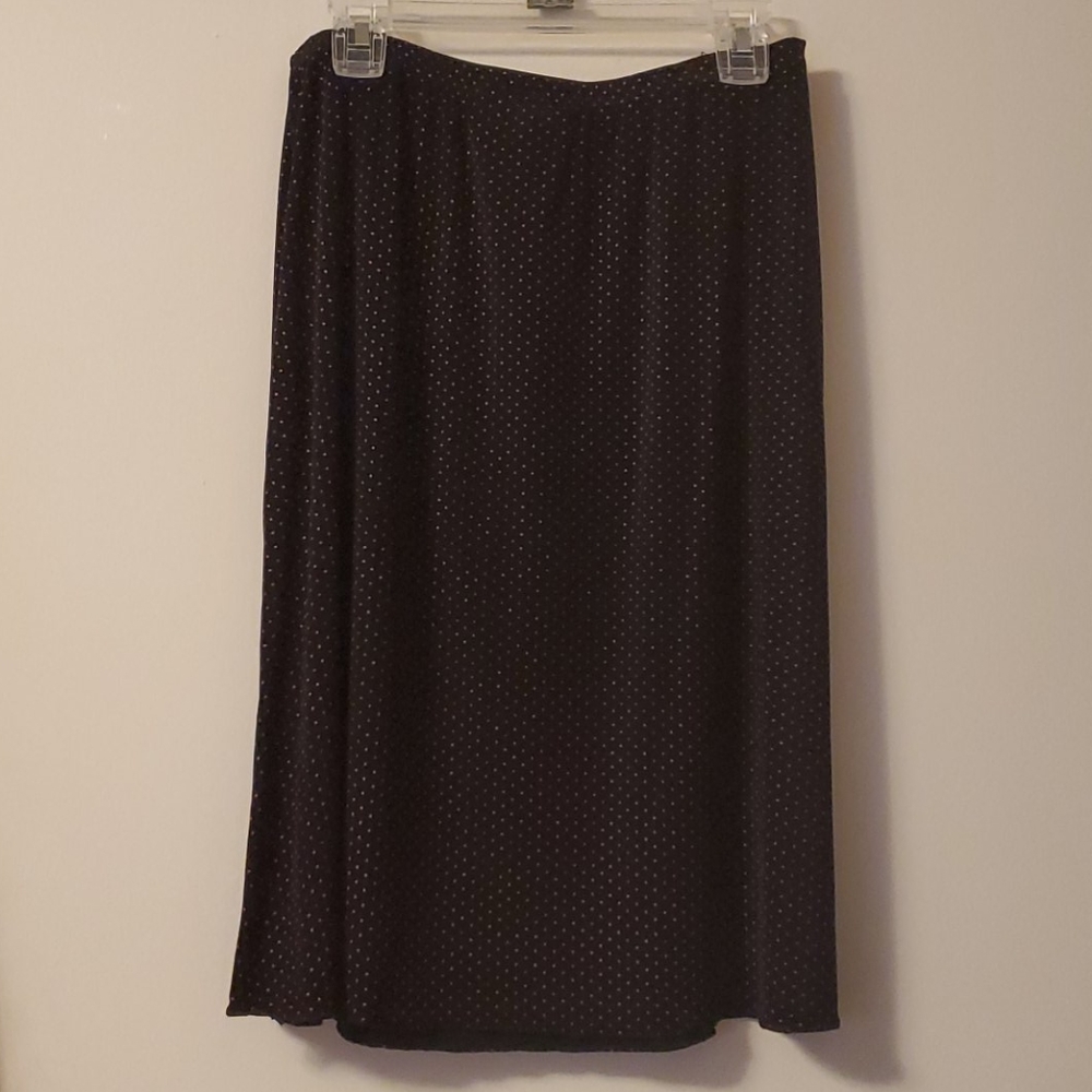 Back with pink dots skirt